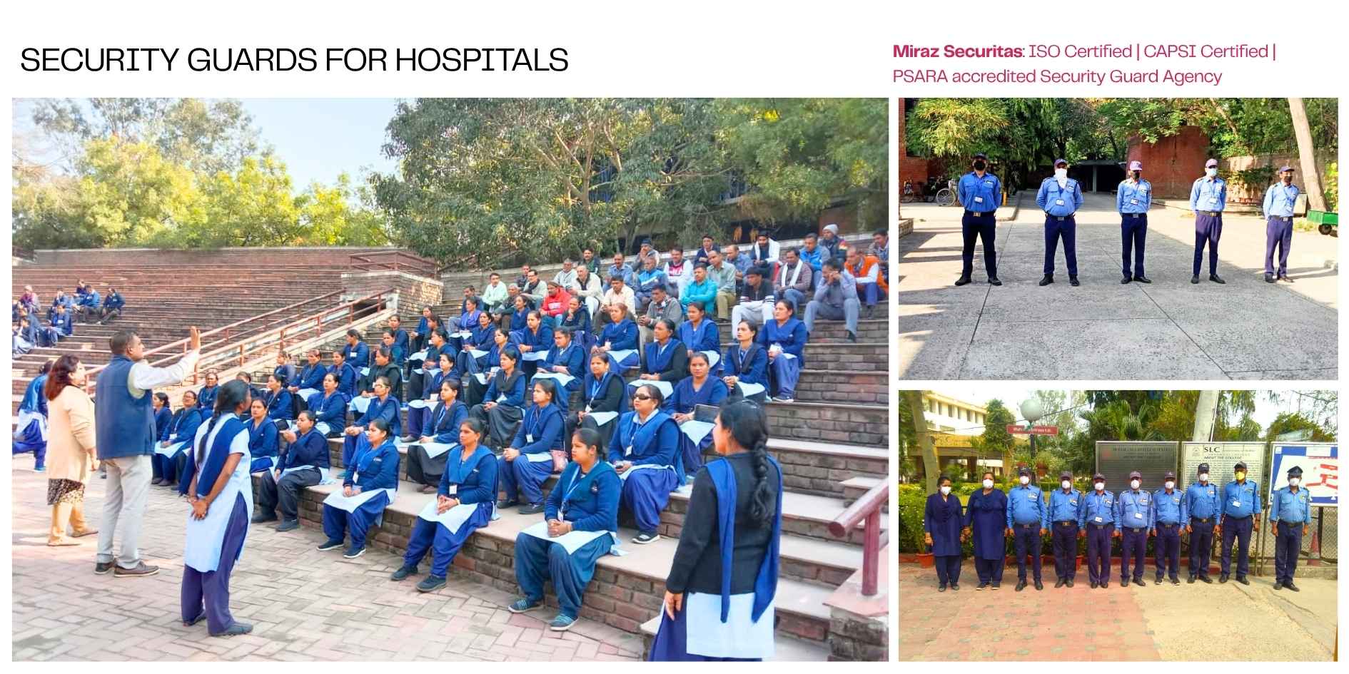 Hire Security Guards for Hospitals Nursing Home by Miraz Securitas Banner 3